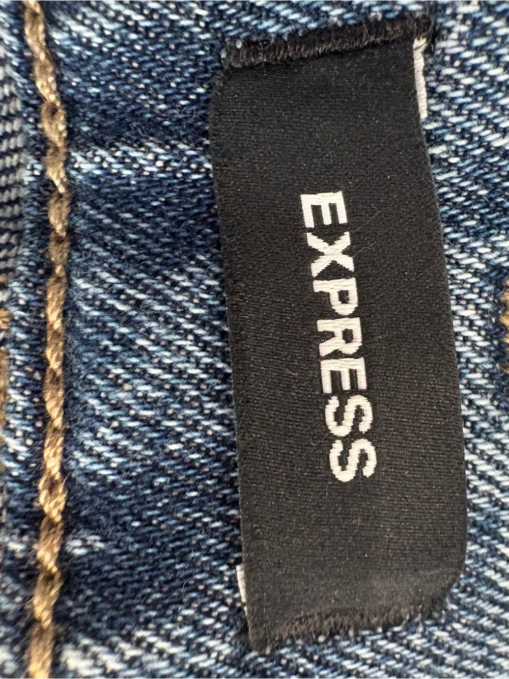 Express Straight Ankle High-Rise  - Blue jeans